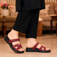 Soft Stride Very Maroon Comfortable Slippers