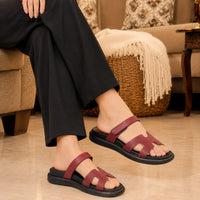 Soft Stride Very Maroon Comfortable Slippers